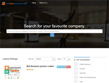 Tablet Screenshot of getyourcouponcodes.com